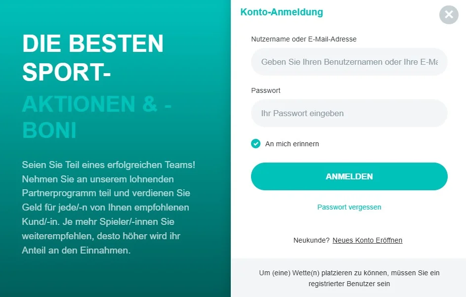Registrierung